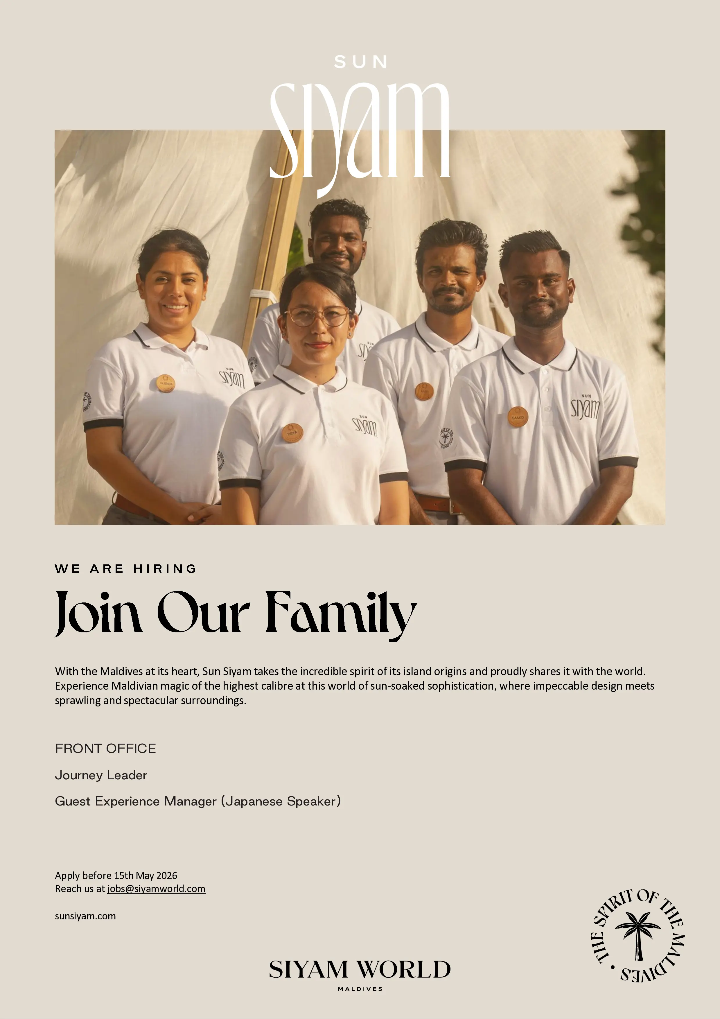 Guest Experience Manager (Japanese Speaker)